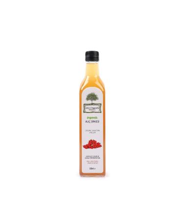A&L ORGANIC ELHAMRA Organic Certified Mother Hawthorn Vinegar. Unfiltered and Unpasteurized. Net 500ml Glass Bottle