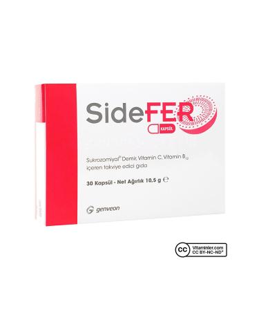Generica Sidefer Sucrosomial Iron Vitamin C and Vitamin B12 30 Capsules