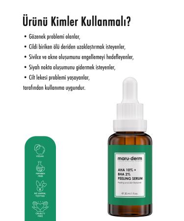 Maru.Derm Aha + Bha 2% Anti-Stain & Skin Tone Equalizing Peeling Mask Skin Care Serum 30 Ml - Buy Online on GoSupps.com