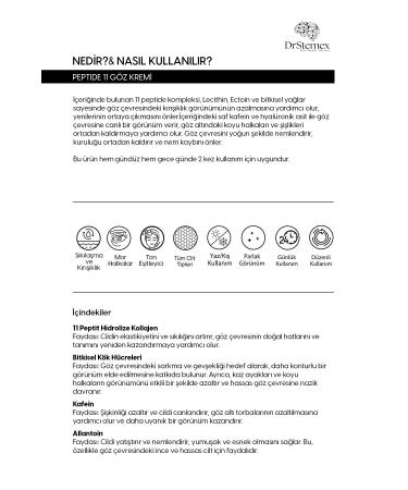 DrStemex Anti-Under Eye Dark Circles and Caffeine Peptides 11 Eye Cream - Buy Online on GoSupps.com