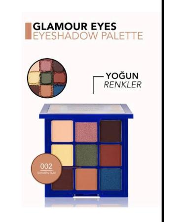 Flormar Matte & Shiny Eyeshadow Palette - Glamour Eyes Palette - 002 Sahara Sun - 4251903321525
