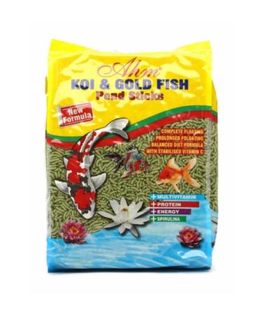 Ahm Koi Goldfish Green Pond Sticks 1 Kg