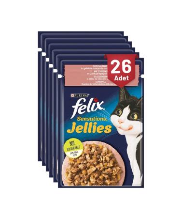 FELIX Felix Sensation Salmon & Shrimp Cat Wet Food 85 gr - 26 Pieces