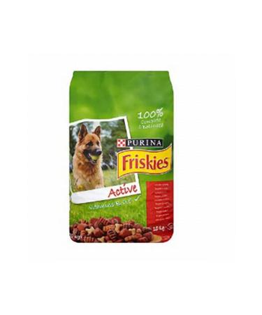 Friskies Purina Active Duo Meaty Adult Dog Dry Food 10 Kg (NEW PACKAGING)