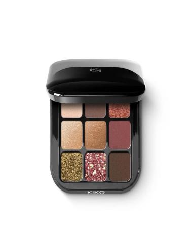 kiko milano NEW GLAMOUR MULTI FINISH EYESHADOW PALETTE 03 Burgundy Notes - Eyeshadow Palette