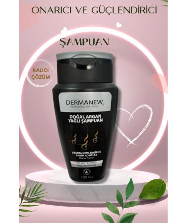 dermanew hair Argan Oil Shampoo - For Treated Weak and Oily Hair