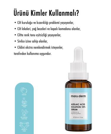 Maru.Derm Maruderm Azelaic Acid Solution Brightening Anti-Spot Skin Care Serum 30 ML - Buy Online on GoSupps.com