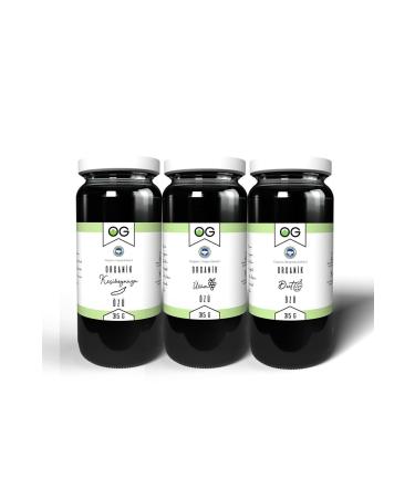 OG natural Organic Certified Extracts Set 6 Months 315 gr - Carob mulberry grape