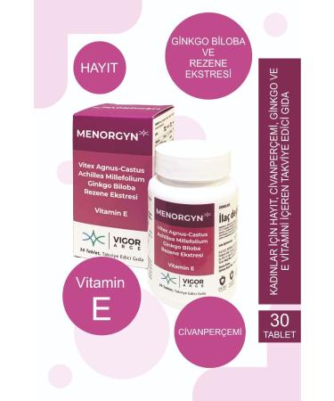 vigor arge Menorgyn Vitamin E Supplement Food for Women 30 tablets