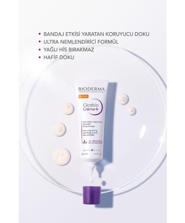 Bioderma Cicabio Cream+ SPF50+ Skin Barrier Repair Anti-Spot Sunscreen Face Body Cream 40 ml - Buy Online on GoSupps.com