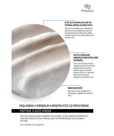 DrStemex Anti-Under Eye Dark Circles and Caffeine Peptides 11 Eye Cream - Buy Online on GoSupps.com