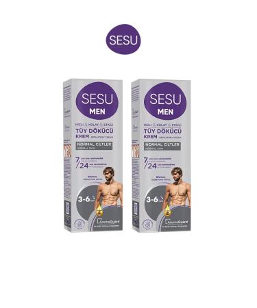 Sesu MEN HAIR REMOVAL CREAM 100 ml x 2 PIECES