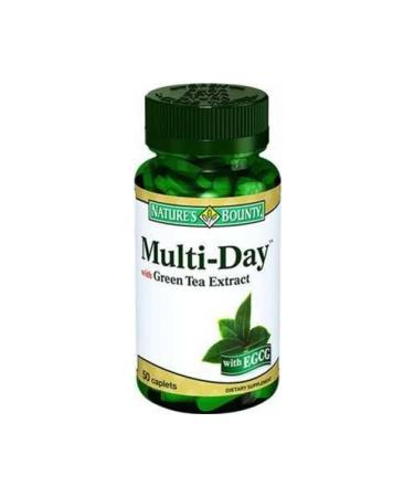 Natures Bounty Multi-day Green Tea Extract Food Supplement 50 Tablets