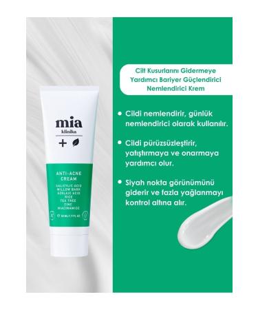 mia clinica Acne Reducing Barrier Strengthening Moisturizing Cream for Oily Skin - Buy Online on GoSupps.com