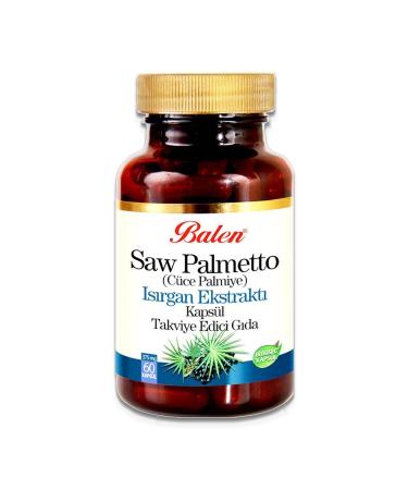 Balen Saw Palmetto Nettle Extract Zinc 375 Mg 60 Capsules