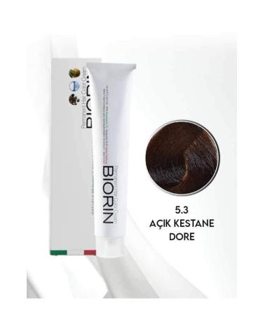 Biorin Permanent Hair Color Cream 100 Ml No: 5.3 Light Chestnut Gold