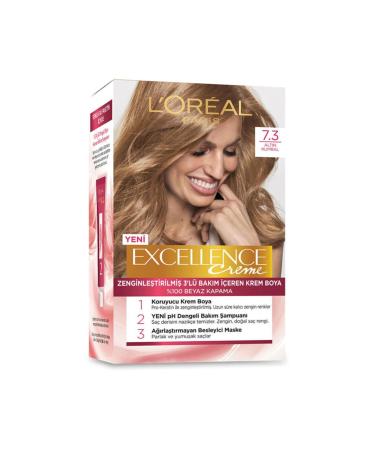 L'Oreal Paris Excellence Creme Hair Dye 7.3 Golden Blonde