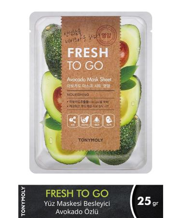 TONYMOLY Face Mask Fresh To Go Nourishing Avocado Skin Care (1 Piece)