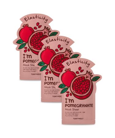 TONYMOLY Face Mask I'm Real Firming Pomegranate Skin Care X3 Pieces - Buy Online on GoSupps.com