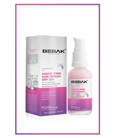 Bebak Skin Tone Equalizer Brightening High Protection +50 Factor Pink Sun Cream/Serum 30ml - Buy Online on GoSupps.com