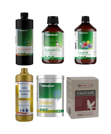 R hnfried Pre- and Post-production Season Budgie Vitamin Set (WITH TABLE) (GLASS BOTTLE - DIVISION FROM ORIGINAL)