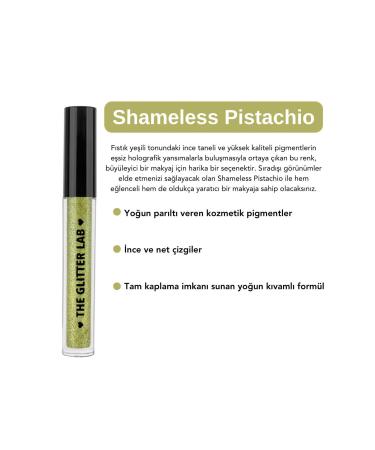 The Glitter Lab Glitter Liquid Eyeliner | Dazzling Liner - Shameless Pistachio - Buy Online on GoSupps.com