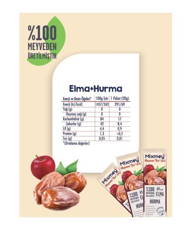 Mixmey Mixed 2 Pack Fruit Bar | Healthy Snack Varieties - 6 X 20gr (12 PIECES) - Buy Online on GoSupps.com