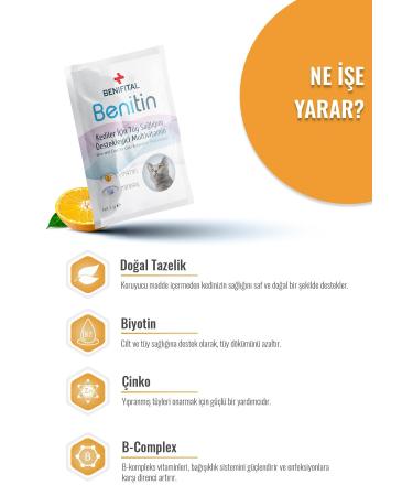 Benifital 3' Benitin Cat Hair Loss Preventive Biotin + Zinc Preservative-free Hair Health Suspension Set - Buy Online on GoSupps.com