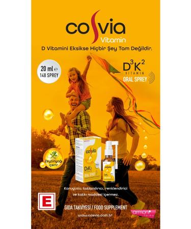 COSVIA Vitamin D3-k2 (menaquinone-7) Oral Spray - Buy Online on GoSupps.com