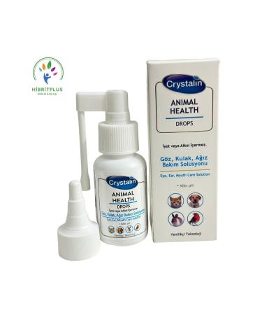 Crystalin Eye Ear and Mouth Care Solution for Cats and Dogs 50 Ml - Buy Online on GoSupps.com