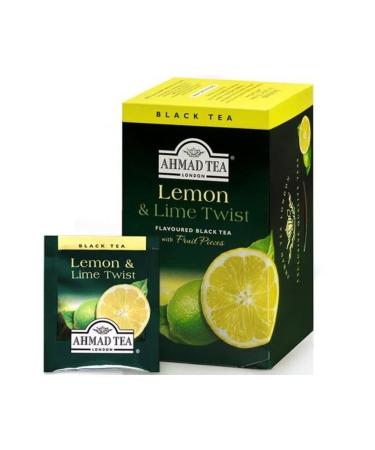 Ahmad Tea Black Tea Lemon Twist Lime 20 Tea Bag Mint Lemon - Buy Online on GoSupps.com