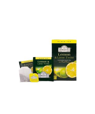 Ahmad Tea Black Tea Lemon Twist Lime 20 Tea Bag Mint Lemon - Buy Online on GoSupps.com