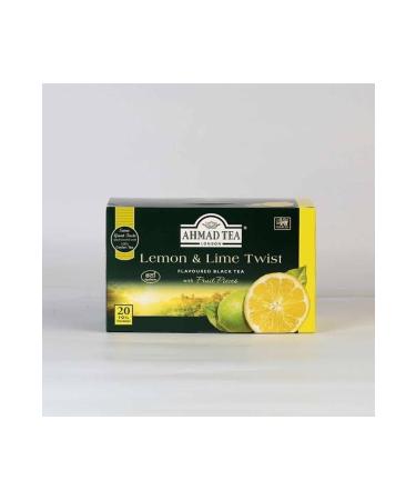 Ahmad Tea Black Tea Lemon Twist Lime 20 Tea Bag Mint Lemon