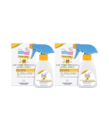 Sebamed Sun Care Baby Sun Lotion Cream Spray 50+ Factor 200ML (For Sensitive Skin) (Set of 2)