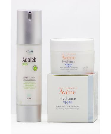 Avene Hydrance Aqua Gel Moisturizing Cream 50ml Adaleb Plus Anti-Wrinkle Cream 50ml