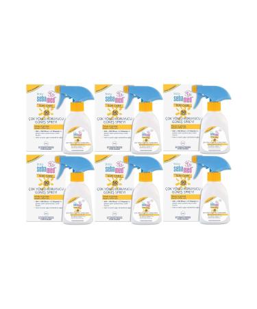 Sebamed Sun Care Baby Sun Lotion Cream Spray 50+ Factor 200ML (For Sensitive Skin) (Set of 6)