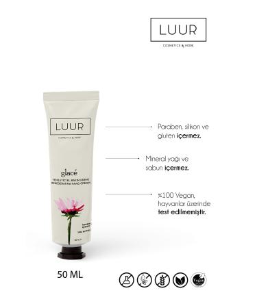 LUUR COSMETICS & MORE Glac Hand Care Cream Intensive Moisturizing Nourishing Dry Skin Hyaluronic Acid Vitamin E 50 ml - Buy Online on GoSupps.com
