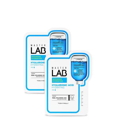 TONYMOLY Face Mask Master Lab Moisturizing Hyaluronic Acid Skin Care X2 Pieces - Buy Online on GoSupps.com
