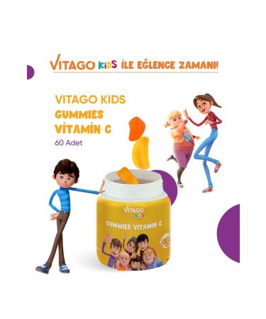 Vitago Kids Gummies 60 Chewable Gummy Gels with Vitamin C - Buy Online on GoSupps.com