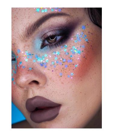 The Glitter Lab Gel Form Shiny Glitter - Blue Stars - Buy Online on GoSupps.com