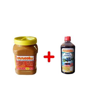 Bozk r m Kalayc o lu Bran-Free Tahini Plastic Box 935gr - And z Molasses 950gr
