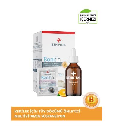 Benifital Benitin Cat Hair Health Support Multivitamin Cat Hair Loss Prevention Drops Biotin - Buy Online on GoSupps.com