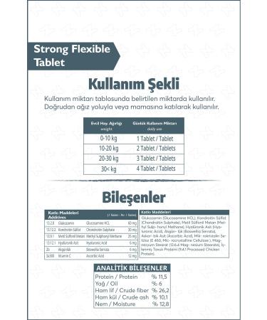 Benifital Strong & Flexible Tablet Glucosamine Tablet for Cats and Dogs Joint Health Support - Buy Online on GoSupps.com