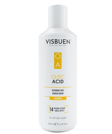 Visbuen Oleic Acid 14 Natural Active Repairing Care Shampoo for Damaged and Processed Hair Oa - Buy Online on GoSupps.com
