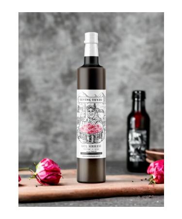 Organic Teyze Aunt Sevin Natural Fermentation Rose Vinegar Rose Vinegar 500ml.