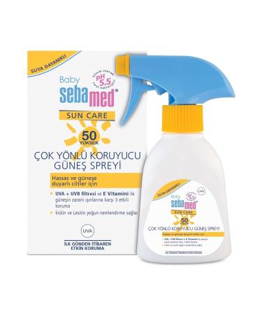 Sebamed Sun Care Baby Sun Lotion Cream Spray 50+ Factor 200ML (For Sensitive Skin) (Set of 5) - Buy Online on GoSupps.com