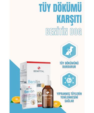 Benifital Benitin Multivitamin Suspension for Dogs Hair Health Support Hair Loss Prevention Biotin
