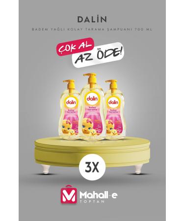 Dalin Almond Oil Easy Combing Shampoo 700 ml 3 Pack