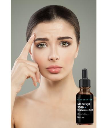 Puredermine Peptide Serum & Matrixyl 3000 + Hyaluronic Acid & Anti-Wrinkle & Firming - Buy Online on GoSupps.com