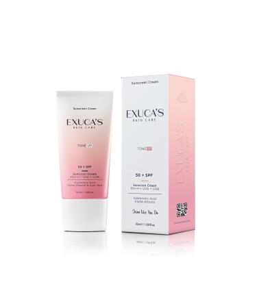 EXUCAS Tone Equalizing Regenerating Blemish Defense Sunscreen Cream Combination/Oily Skin | Sunscreen Cream 50 Spf - Buy Online on GoSupps.com